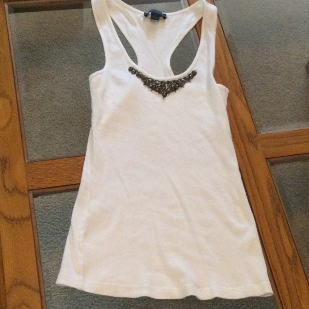 Express Ribbed Race back tank top - Picture 6 of 8